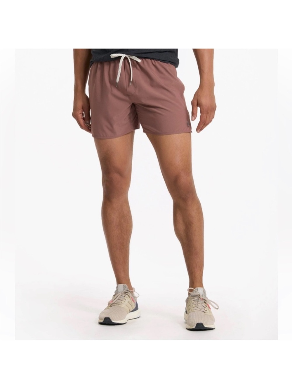 Men’s Vuori Course Lined Run Running Shorts Mauve Size L